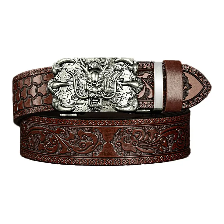 JKEM PU Leather/Alloy Leather Belts Men's 3.4CM-7