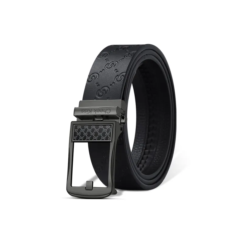 Cheekkiss Cow Leather Belts Men's 3.5cm-0