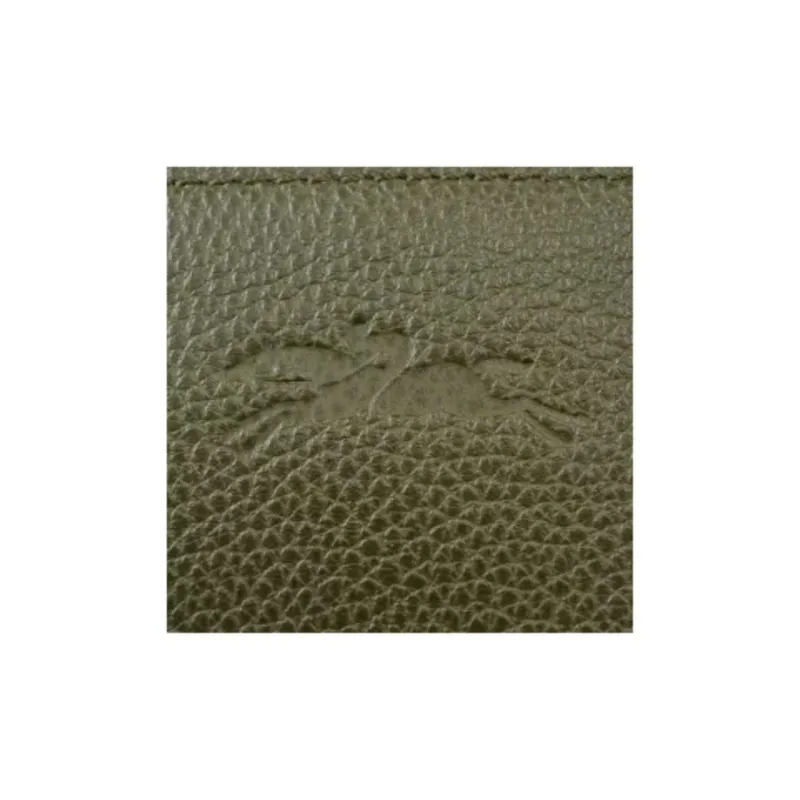 LONGCHAMP Le Foulonné Cow Leather Fanny Pack Medium Size Women's Khaki-6
