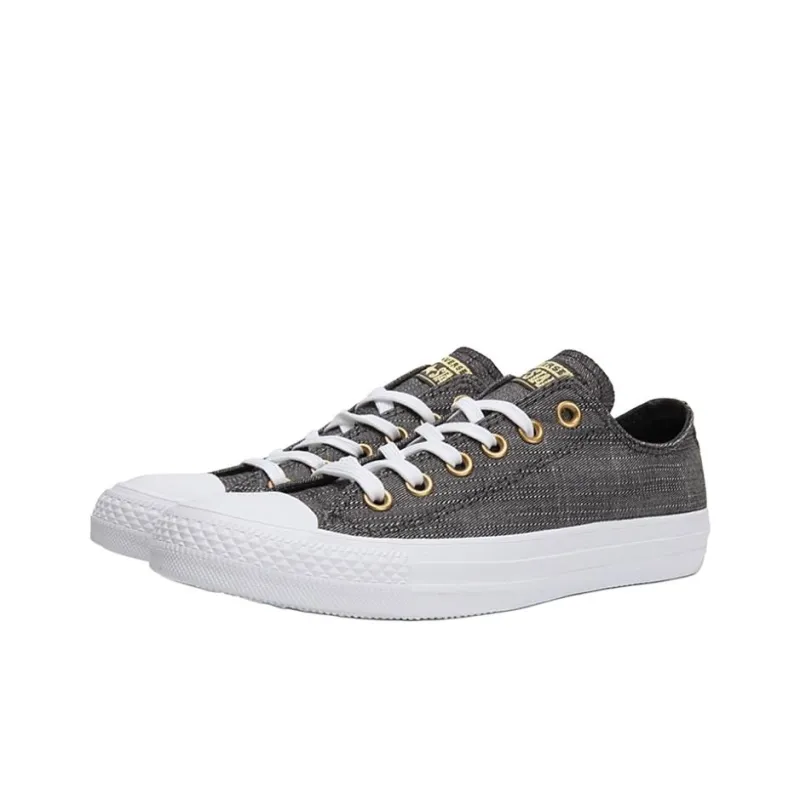 Converse CHUCK TAYLOR Anti Slip Wear Resistant Low Top Canvas Shoes Women's Gray-2