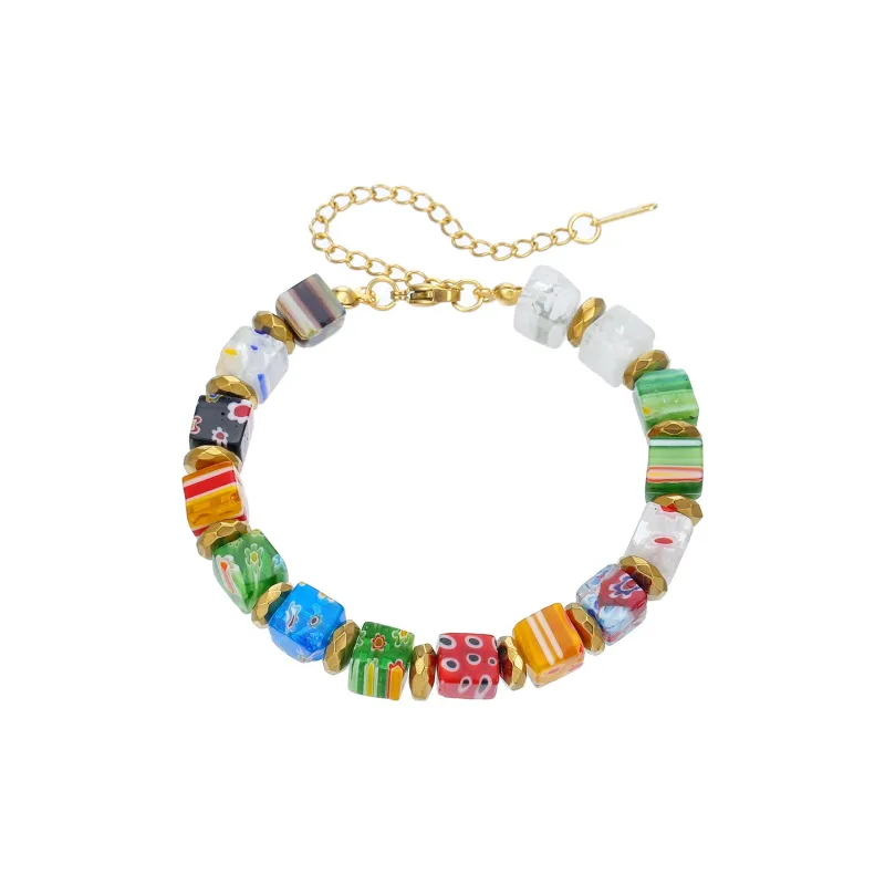 QIANFANGDAHUANGYE Glass Bracelets Women's-0