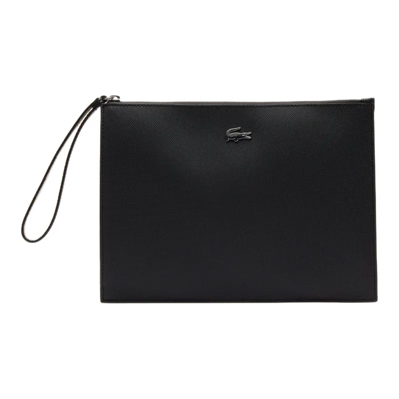 bolsa lacoste chantaco em pique fosco bordo