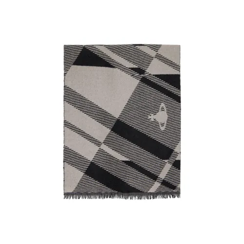 Vivienne Westwood Wool Knit Scarves Men's Gray