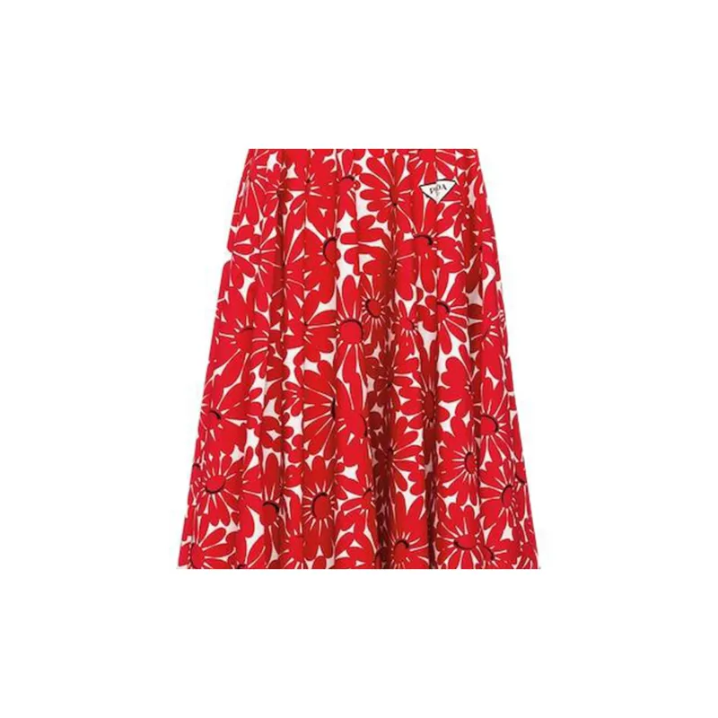 PRADA Sleeveless Dresses Women's Red-4