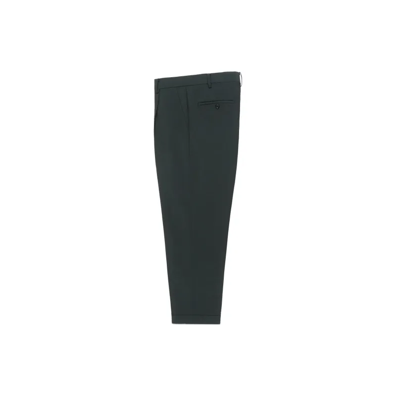 WACKO MARIA x DORMEUIL FW24 TYPE-1 Suit Trouser Unisex Dark Green-1