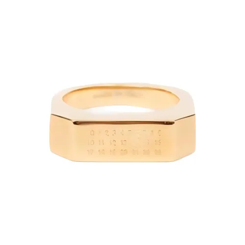 MM6 Maison Margiela Brass Rings Mens Silver