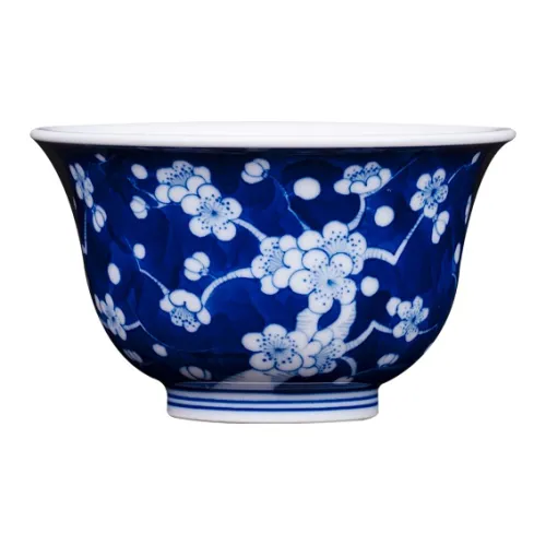Mei Bao Zun Blue And White Inner-Drawn Ice Plum Tea Cup 80ml