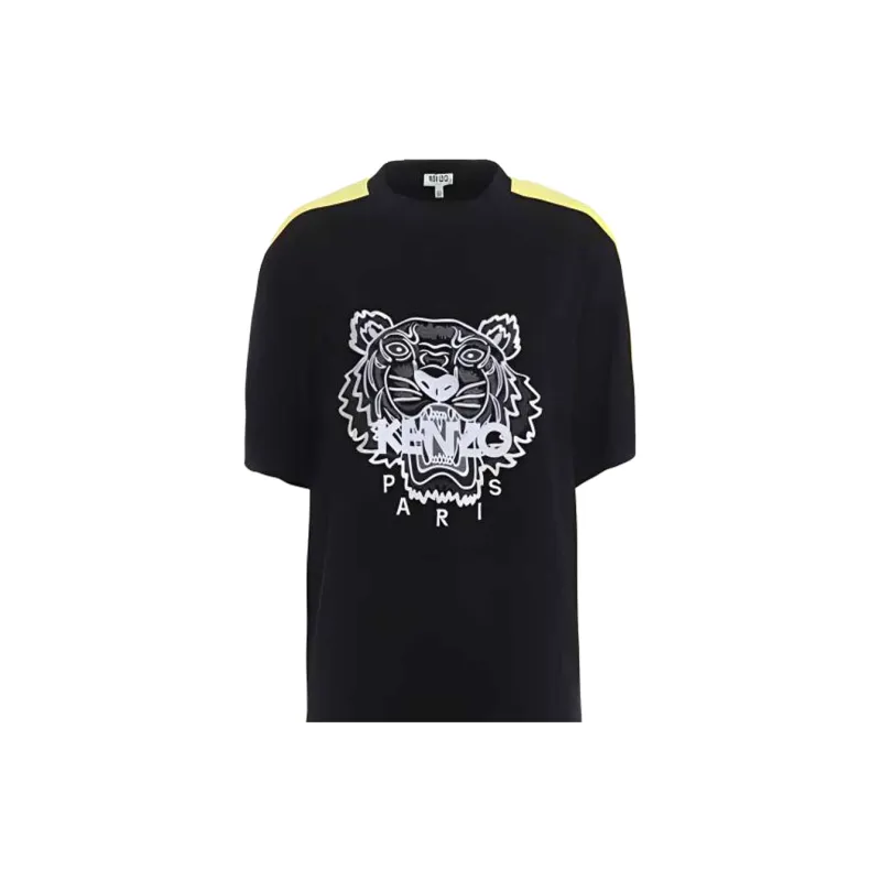 KENZO SS23 Short Sleeved Dress Women's Black-5