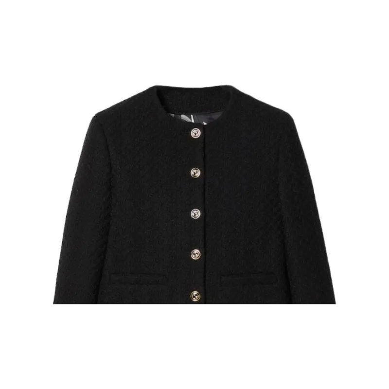 GUCCI Tweed Damier Button Up Jacket-5