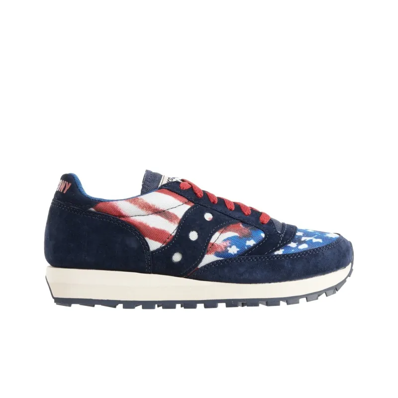 Saucony Jazz 81 Anti Slip Wear Resistant Low Top Running Shoes Women's Blue-1