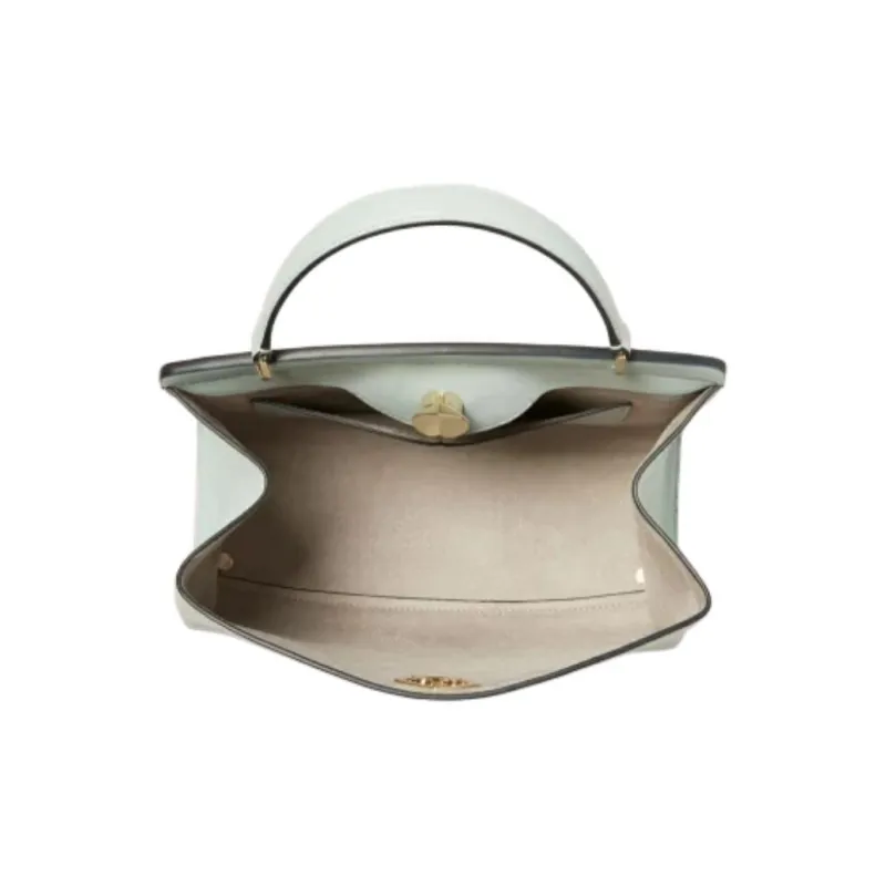Kate Spade Romy Pebbled Leather Handbag, Shoulder Bag, Crossbody Bag Medium Size Women's Cloud Mist Blue-3