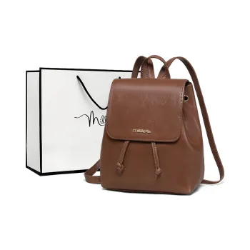 MILLIE'S Cow Leather With Synthetic Leather Backpack Women's Vintage Brown