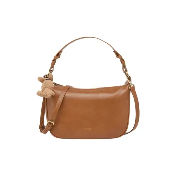 YEARCON Synthetic Leather Crossbody One Shoulder Handbag Medium Size Women's Black Brown