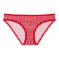 1 Pack (Bright Vermillion Fairisle Velvet Trim/Red)