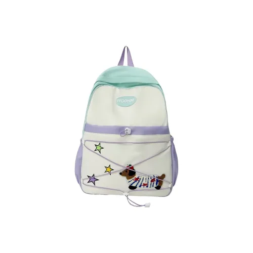 LUVISTRUE Composite Cloth Backpack Regular Women's Pink/Black/Khaki/Blue/Purple