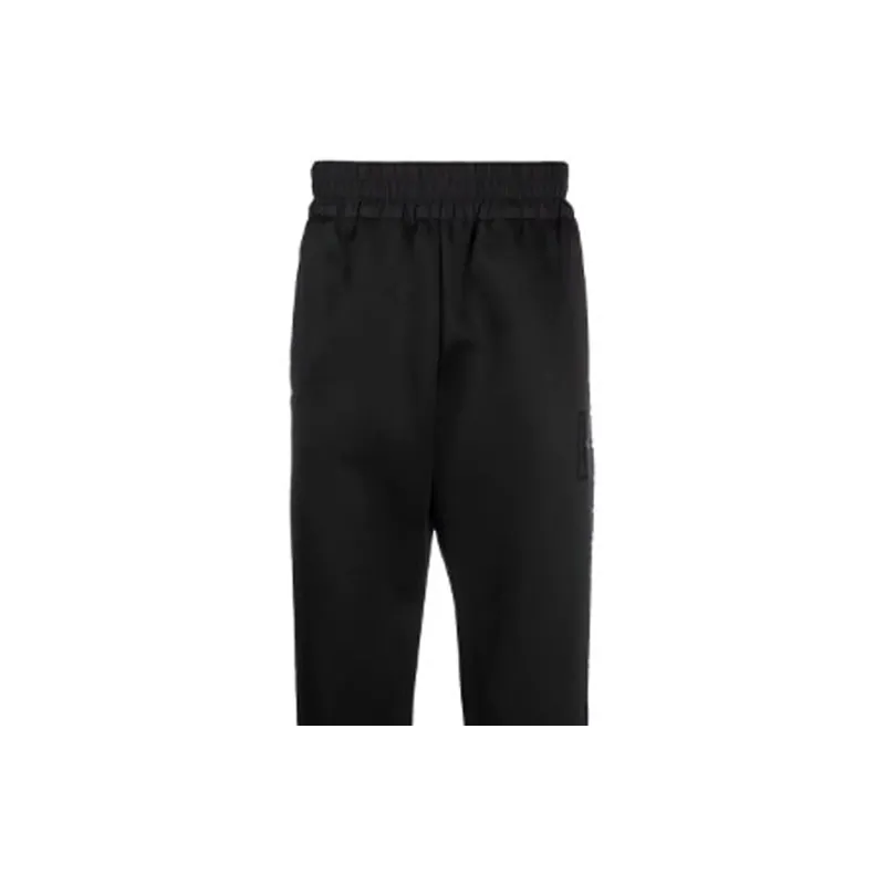 FENDI Knitted Sweatpants Men Black-4