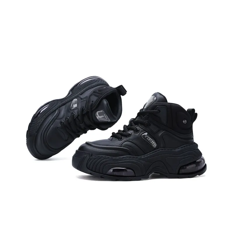 U7 High Top Chunky Sneakers Men's Black-2