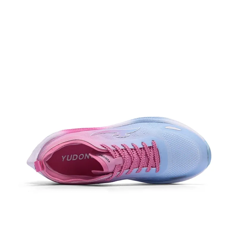 YUDONG Running Shoes Men Low-Top Pink Blue-5