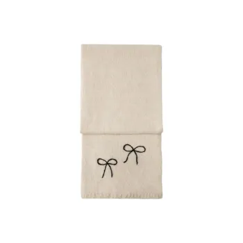 ZARA Acrylic Polyester Wool Alpaca Polyamide Knit Scarves Women's White
