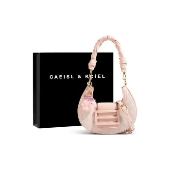 CAEISL&KCIEL PU Handbag, Shoulder Bag Women's Embroidery Powder