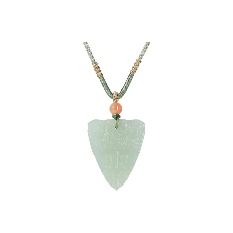 JIAHAOJADE Hetian Jade Necklaces Green Jade Women's-0