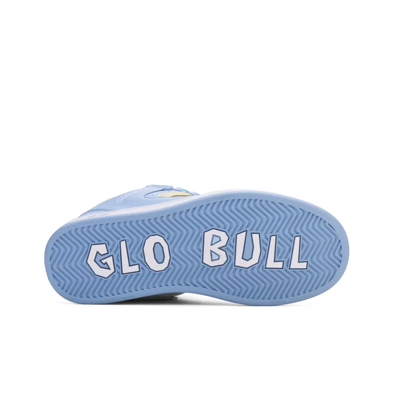 GLO BULL Skateboard Shoes Unisex Low Top Light Blue Yellow-5