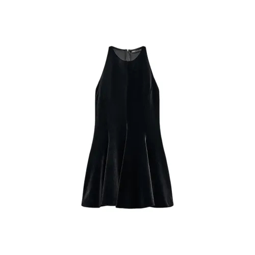ZARA ZW Series Sleeveless Dress Women's Black