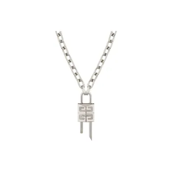 Givenchy Logo engraved Lock Necklace