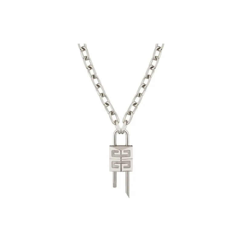 Givenchy Logo engraved Lock Necklace-0