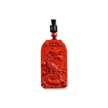 Sima Is Ethereal Reconstructed Cinnabar Pendants Unisex