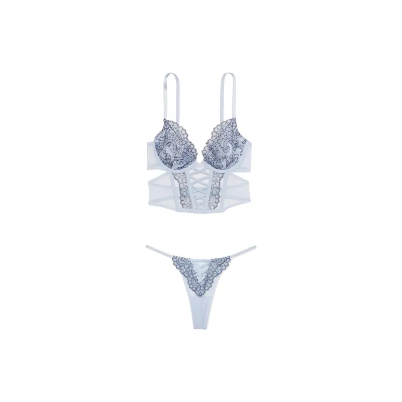 Victoria's Secret Underwear Set Women's Light Blue-0