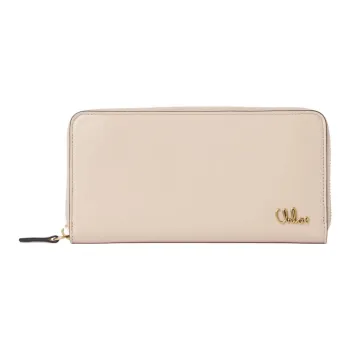 Chloe Calfskin Wallet Women's Cement Pink
