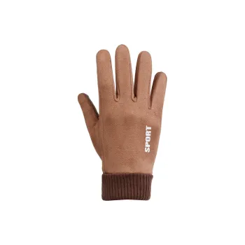 Yamaichi Maru Suede Knit Gloves Unisex