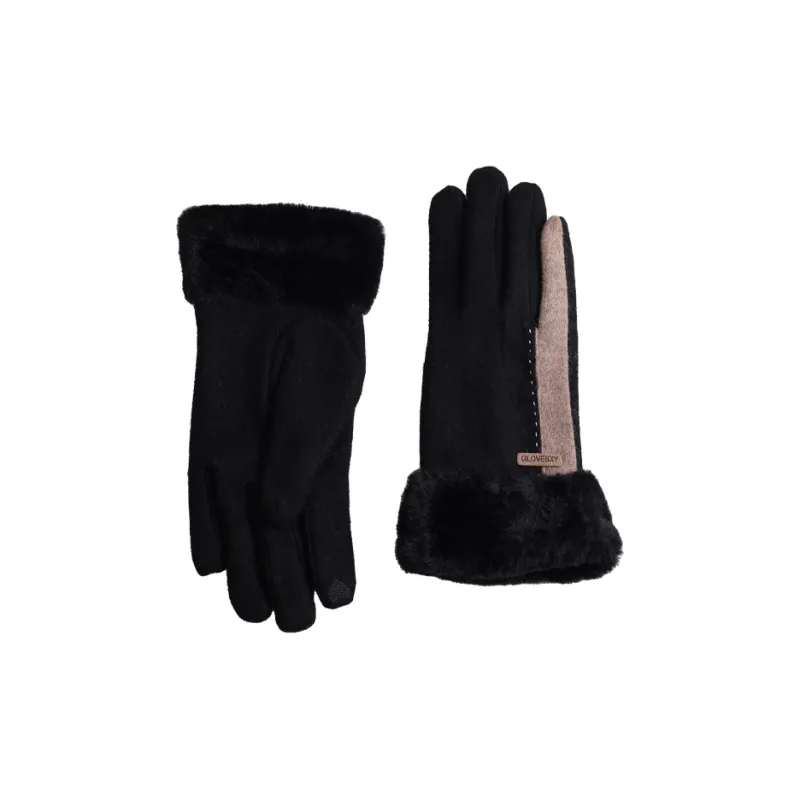 Lagur Wool Blend Knit Gloves Women's-6