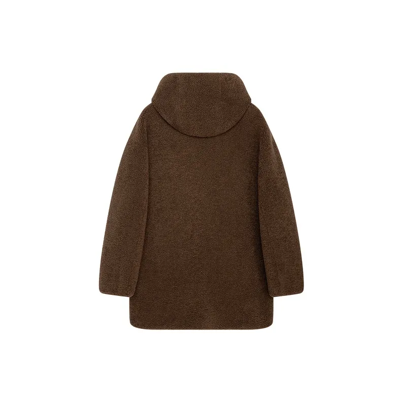D'zzit Velvet feel Coat Unisex Tawny-1