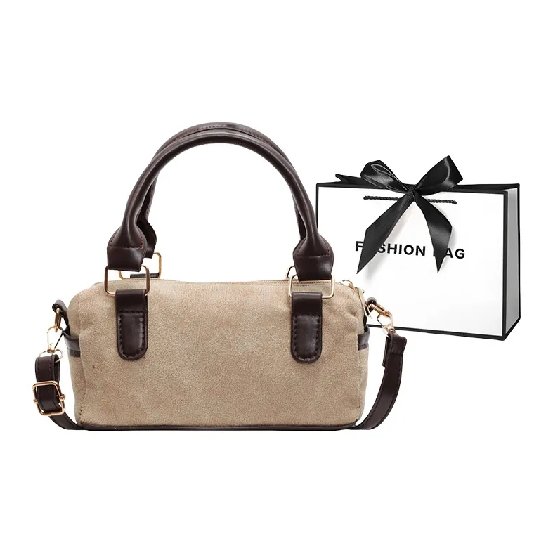 LETOO PU Pillow Bag, Boston Bag, Shoulder Bag, Crossbody Bag, Handbag Women's Black/Brown/Khaki/Burgundy-9