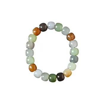 Zhou Jifeng Hetian Jade Bracelets Pale Greenish White Jade Women's