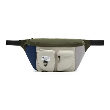 Champion Nylon Fabric Fanny Pack Regular Unisex Black/Ephedra & Marine Blue