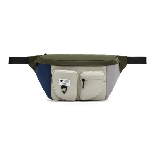 Champion Nylon Fabric Fanny Pack Regular Unisex Black/Ephedra & Marine Blue