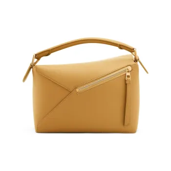 LOEWE Puzzle Calfskin Shoulder Bag, Crossbody Bag, Handbag Small Size Women's Sahara Color