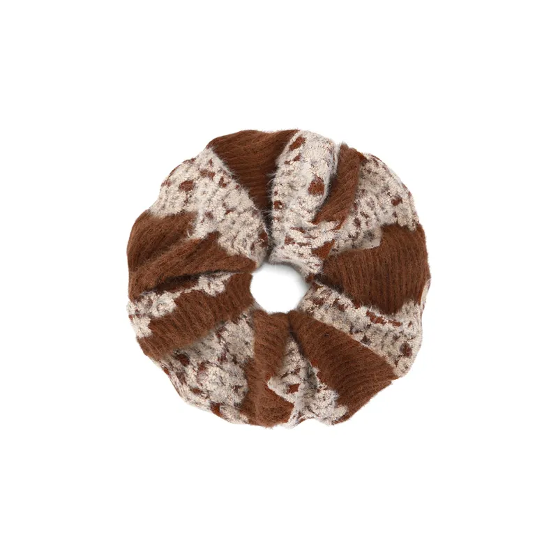 ZANC Flannelette Hair Tie Women's Black/White/White/Brown-5