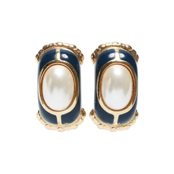 Burberry 1990s Faux pearl Earrings