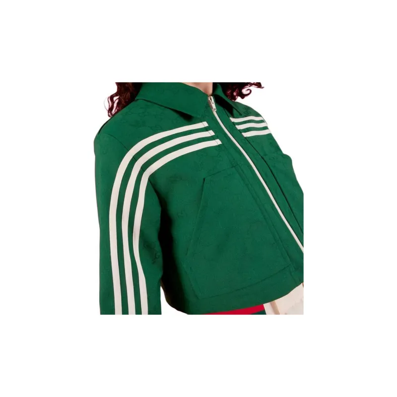 GUCCI X Adidas Jacquard Jacket Green-5