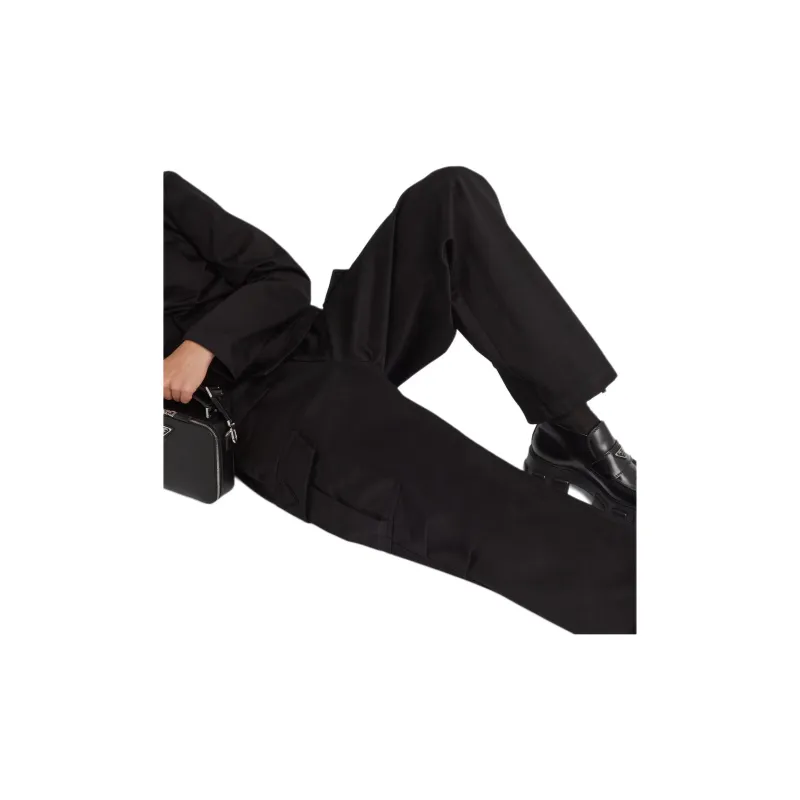 PRADA Cargo Pants Men Black-4