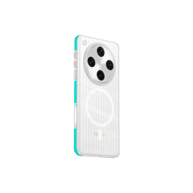 TXBX PC Material Corrugated Stripes Fully Enclosed Magnetic Phone Case Compatible With Oppo Find X8 Collection-1