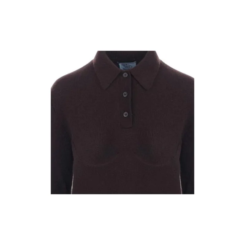 PRADA Polo Shirts Women's Brown-2