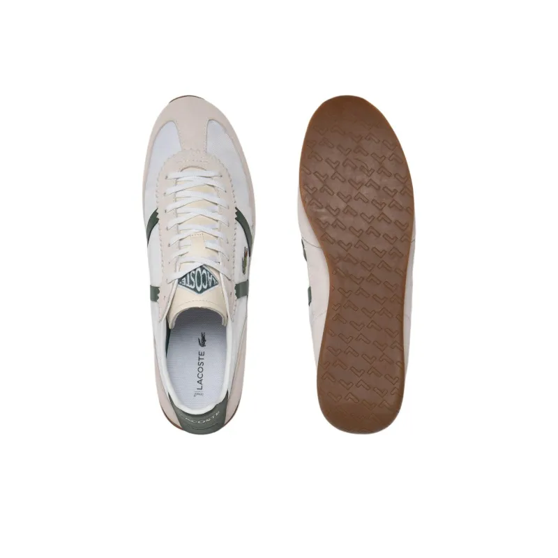 LACOSTE Low Pro Vintage Low-Top Casual Shoes Men's White Green-5