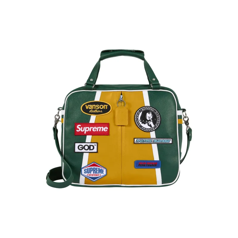 Supreme Cow Leather Shoulder Bag Crossbody Bag Handbag Regular Unisex Green-0