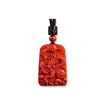 Sima Is Ethereal Reconstructed Cinnabar Pendants Unisex