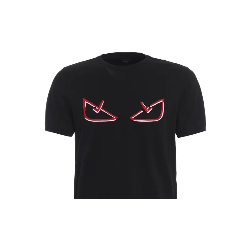 FENDI T Shirts Men Black-5